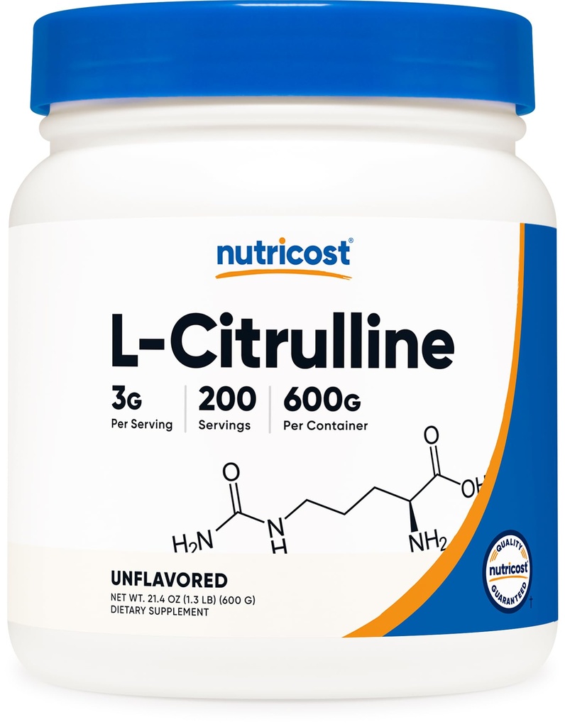 Bubuk murni L- Citrulline (Dasar) (600 Grams)