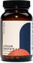 Lithium Orotasi 2.5mg Lithium Elekmental, 60 Vegetarian Capsules, Tambahan Diet, Non- GMO