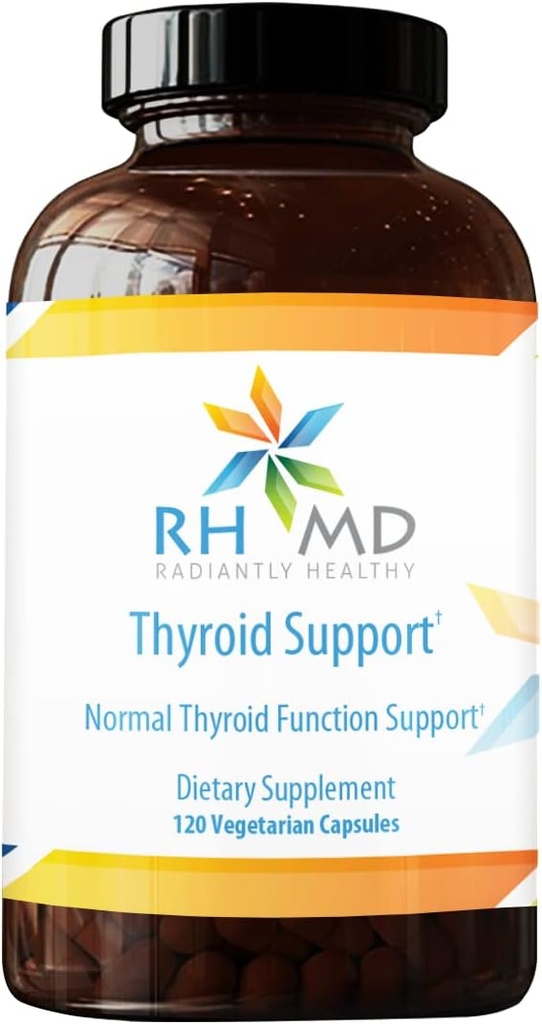 Dukungan Fungsi RHMD Thyroid - Normal Thyroid Dukungan - Tambahan (120 Kapsul Vegetarian)