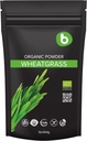 b Organik Wheatgrass Powder, untuk Detox & Imunity Dukungan, Superfood, Vegan, Rich in Fibers, Chlorofil, Mineral, Gluten- Bebas, 1lb