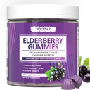 Suplemen Dukungan Immune Elderberry Vitamin C dan Zinc Menyediakan Antioksidant Dukungan Gluten Free 130 Gummies