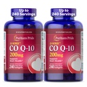 Koenzim Kebanggaan Puritan CoQ10 200mg, Tambahan Dietary untuk Kesehatan Jantung, Tekanan Darah, Oral Gum Kesehatan, dan Dukungan Penuaan Sehat, 240 Rapid Lepaskan Softgels, 2- Pack