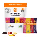 ZYN Electrolite Drink Mix Hidration Pawet, Electrolytes Powder, Paket Hidration w / Turmeric Curcumin, Vitamin C dan D, Zinc, Hydrate Electrolyte Pawder untuk Wellness, Variety Pack 32