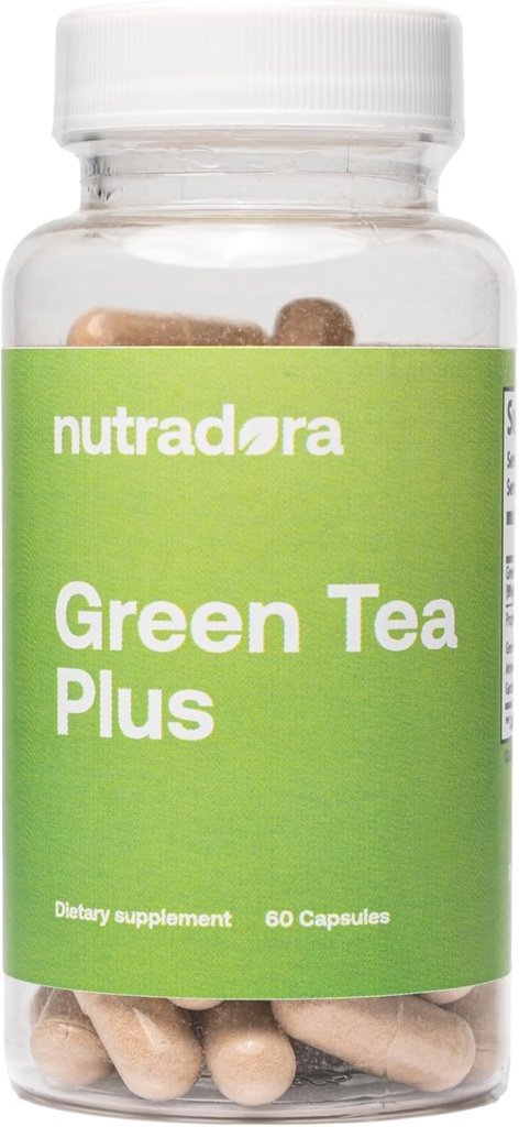 Green Tea Extract Capsules with EGCG and Green Coffee Bean Extract - Organic Herbal Supplement with Ditraffic Support for Women and Men, Vegan, 60 Pil