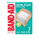 Band- Aid Brand Skin- Flex Adhesive Bandages for First Aid and Wound Care of Minor Cuts and Scrapes & Burns, Fleksible Sterile Bandges for Fingers & Knees, Extra Besar, All One Size, 7 ct