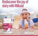 Milkaid Junior Flavor Pack = 124; Membantu Prevents Gas, Bloating, Diare in Children 124; Akting Cepat Digevices Supplemen Anak-anak 124; 180 Tablet