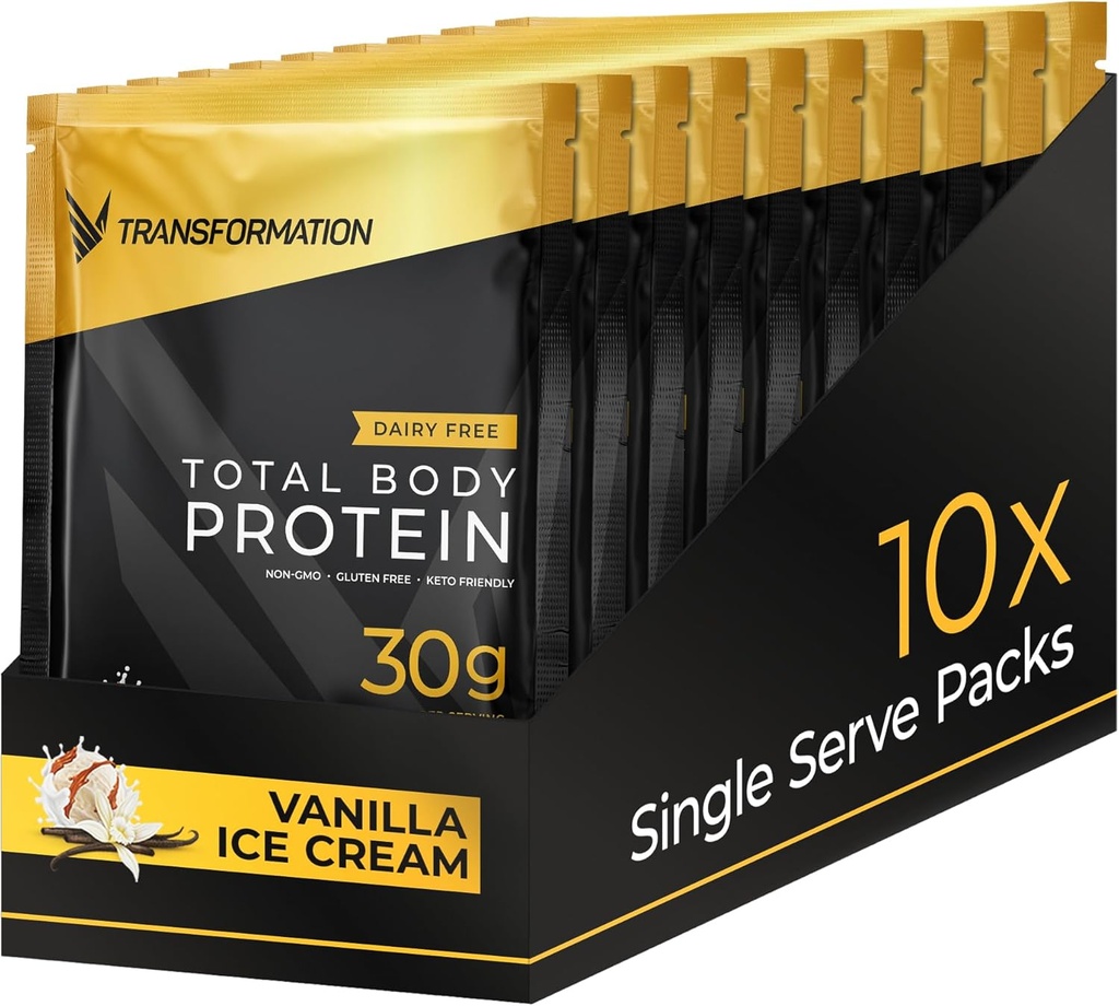 Protein Super Blend Super Blade 124; Egg White, Collagen Peptides, dan Tanaman Protein, 124; 15 Milyar CFU Progories 124; Enzymes Digevila 124; MCT Oil Shake 124; Low Carb untuk Pria & Women & Women 144; Vanilla, 10 Pack