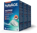 Navage SaltPod w / Alkahol (3 30- Packs) - Eksklusif Didesain untuk Navage Nasal Rinse - Sinus Rinse Alkaol Pods untuk Fast Relief (90 SaltPod Refills)