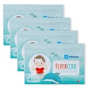 FeverCool Patches - Cooling Patches for Fever, Migraine & Headache Relief 124; Made in The USA 124; Cool Temperatur Atter 124; Mess & Odor Free 124; Dewasa & Anak-anak 2 + 124; 4 Packs (16 X Patches)