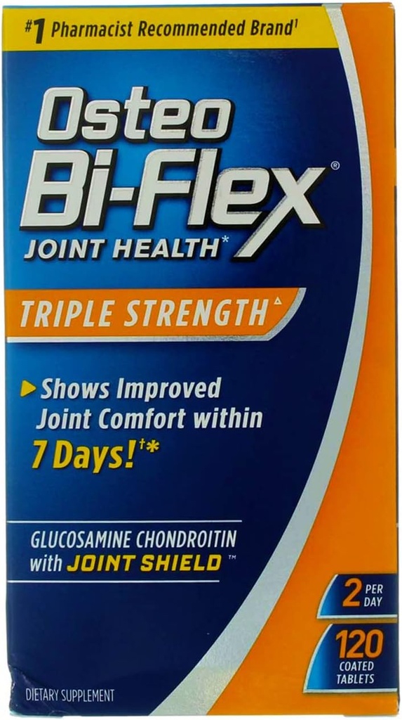 Osteo Bi- Flex Caplets Lanjutan Triple Kekuatan 120 ea (Paket 8)