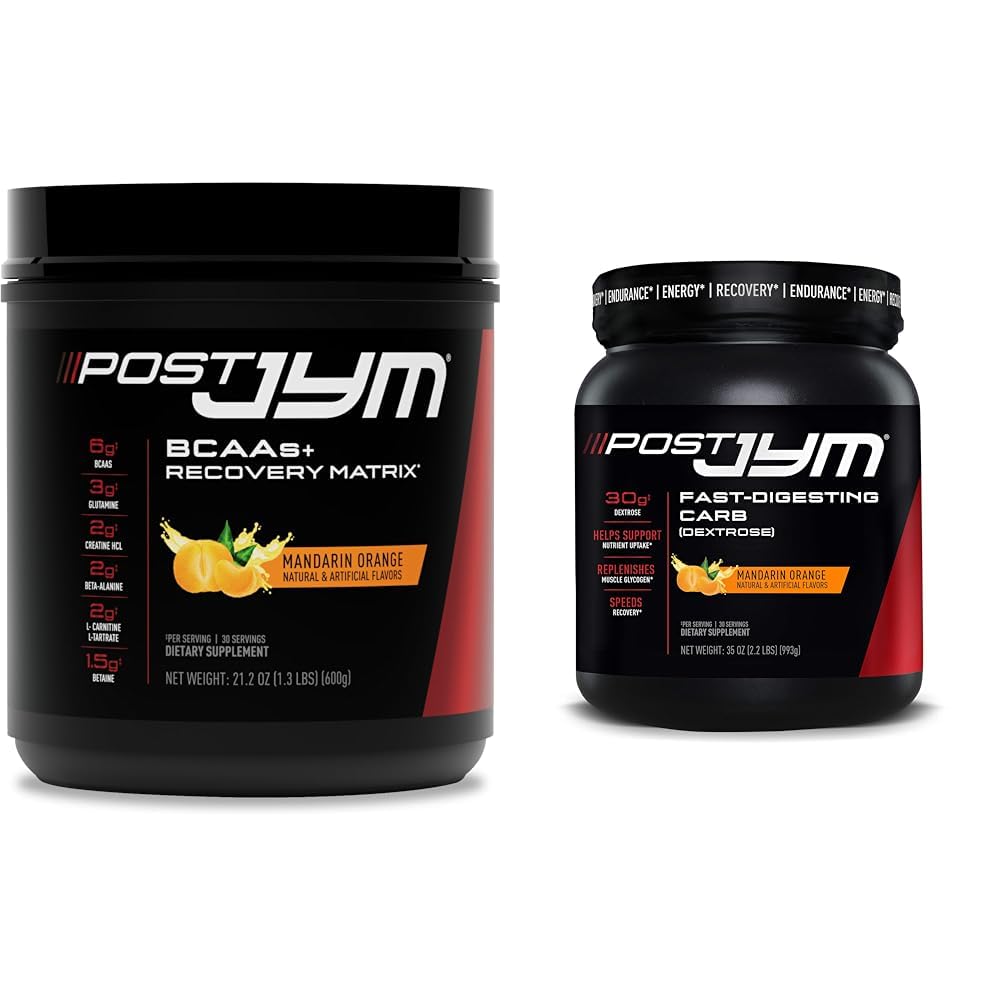 Post JYM Active Matrix Posting-Workout BCAAs, Glutamine, Creatine HCL & Dextrose Carbs for Muscle Growth, Power & Recovery, 30 Servings