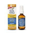 Path Natural Silver Wings Colloidal Silver - Extra Power Liquid Immune Support - 500ppm (2500mcg) - 2oz Sembur