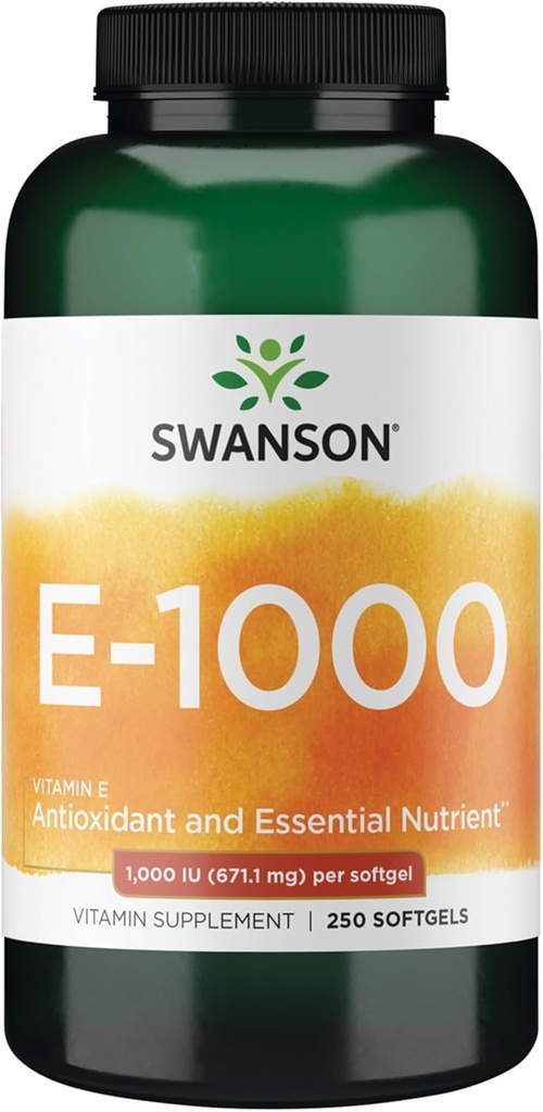Swanson Natural Vitamin E 1000 Iu (671.10 Miligram) 250 Sgels
