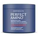 BodyHealth PerfectAmino Powder - BCAA dan bedak EAA untuk Pre dan Post Workout - Amino Acid Energy Dum Pria dan Perempuan untuk Mendukung Lean Muscle dan Pemulihan - Strawberry - 30 Servis