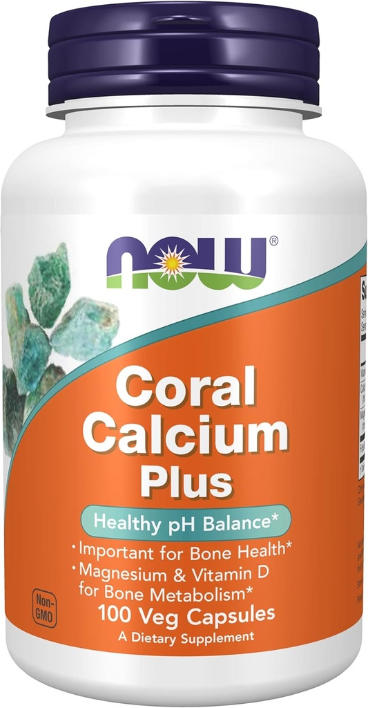 Sekarang Foods Coral Calcium ditambah Magnesium, 100 tutup sayuran (Paket 2)