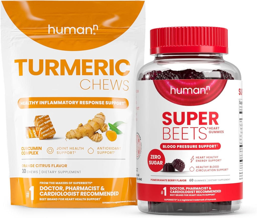 Humann Turmeric Chews dan Heart Gummies Nol Gula