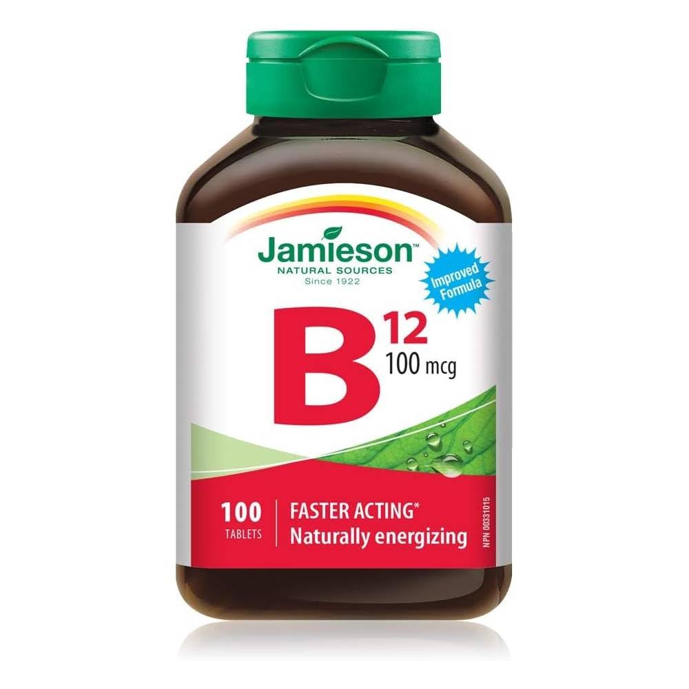 Jamieson B12 100 mcg (METHYLCOBALASIN), 100 tablet