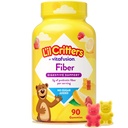 L 'il Critters Fiber Daily Gummy Tambahan untuk Anak, untuk Digetsy Dukungan, Berry dan Lemon Flavors, 90 Gummies