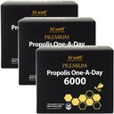 (Pack of 3) Hi Well Premium Propolis Satu Hari 6000 Flavonoid 120mg 120Capsules
