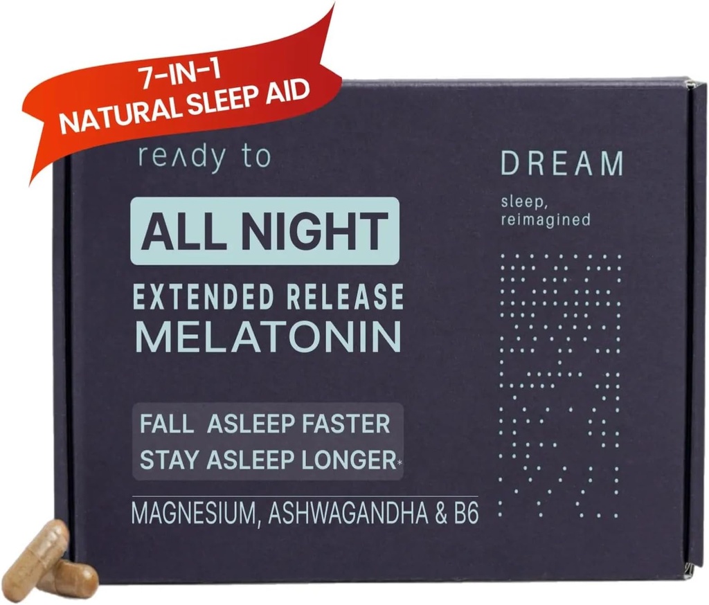 Dream Natural Sleep Aid for Dewata - Non-Habit Forming Sleep Vitamin - 60 Capsules Ekpirasi 11 / 30 / 25