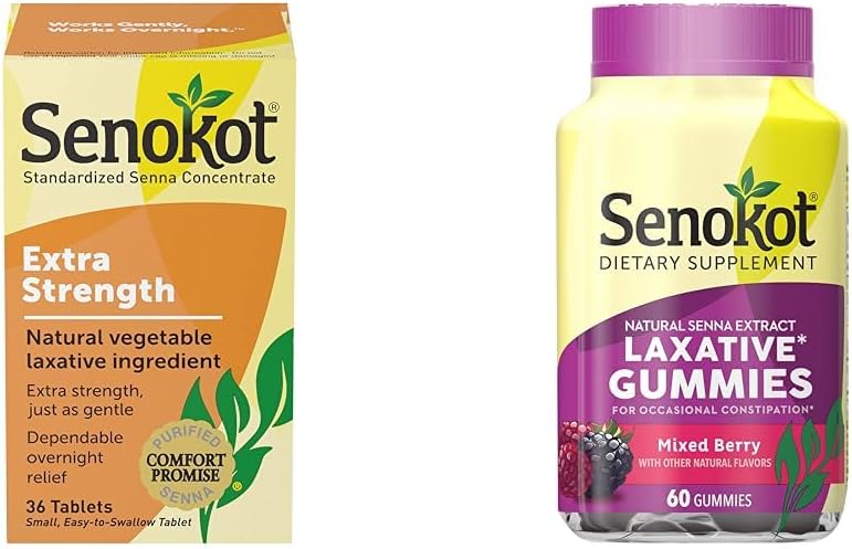 Senokot Ekstra Kekuatan Laxasional Laxatif Natural Senna Extract, Gentle