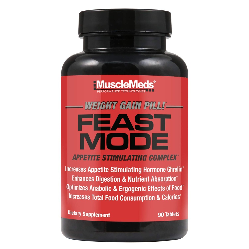 FucleMeds Feast Mode Appetite Stimulant Weight Pills Digetical Enzymes Safe dan Efektif 90 Caps, Tak berselera, 90 Cacah