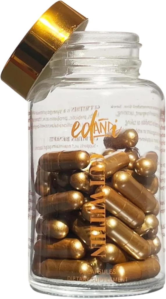 ed & i Gut In Prebiotic & Probiotic Suplement - Digetical Progities for Women Bloating, Digetical Support, Women 's Gut Health, 60 Capsules, 30- Day Suppply