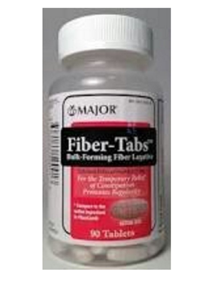 MakOR Fiber-Tab Tablet 500 Mg - Fiber Tablet untuk Perempuan dan Pria - Bantuan Sembelit Pekerjaan untuk Dewasa - 90 Tablet - Paket 6