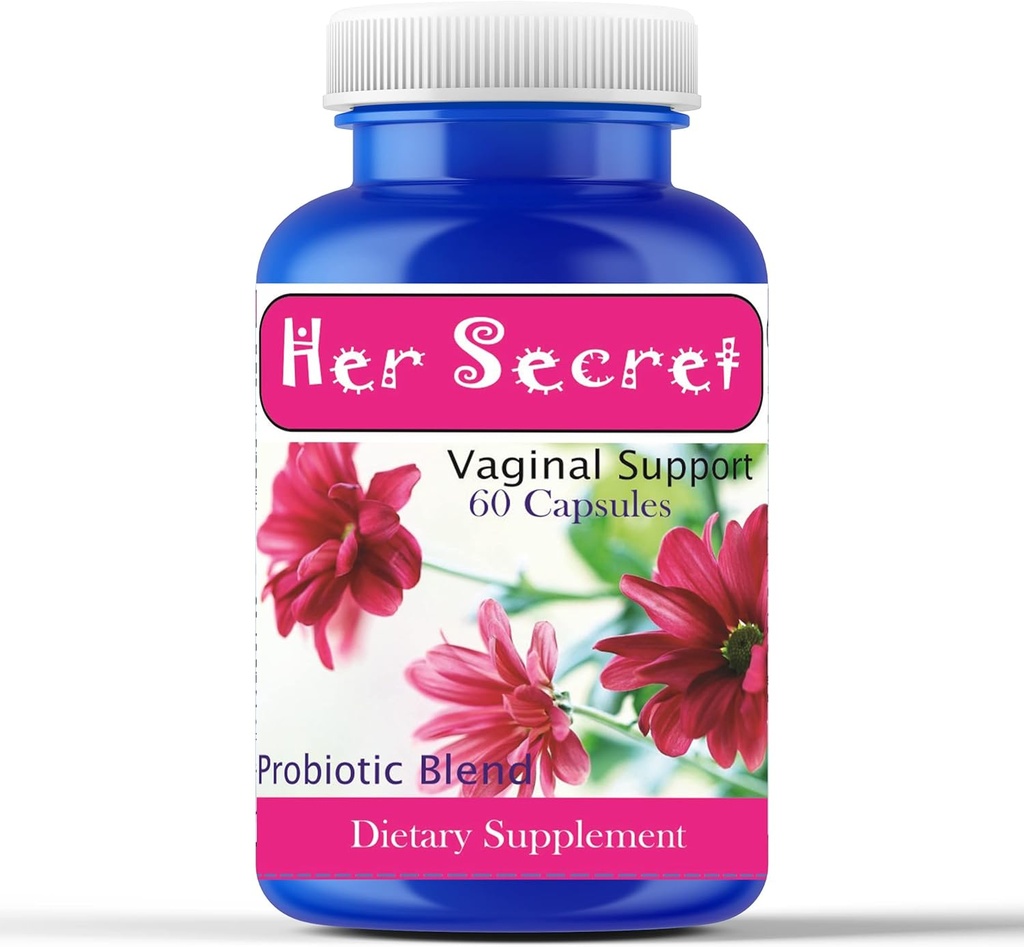 Celebrity LifeStyle Product Her Secret Women 's Probius- Daily Progration for Women Digetical Health, Gut & Feminine Saldo, PH Dukung, Non- GMO, Vegan, Made in USA - 60 Capsules
