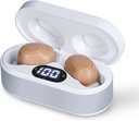 Mendengar Aids untuk Senior, Dapat diisi ulang Penarikan Amplifier dengan Noise Cancelling, Crystal Clear Sound, OTC Invisible Hearing Aids w / Charging Case for Dewata