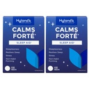 Tablet Bantuan Tidur Hyland Calms Forte 'Sleep Aid, Relief Alam Ketegangan Gugup dan Kebetulan Terjadi, 100 Cacah (Paket 2)