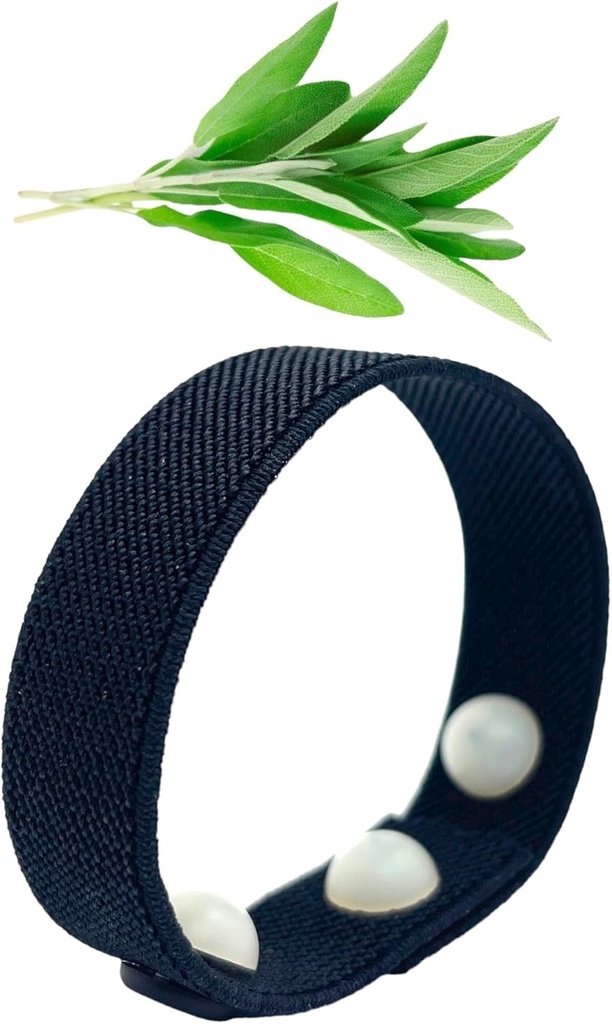 Cooling Hot Flash Wristband - Acupressure Band untuk Menopause, Night Sweats, Mood, Sleep, Emotional Dukung - Aromaterapi Clary Sage Scent