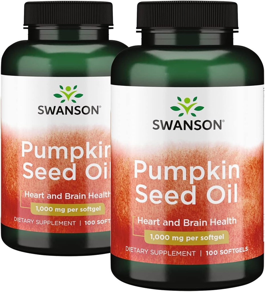 Swanson Pumpkin Seed Oil 1000 Miligram 200 Sgels 2 Botol