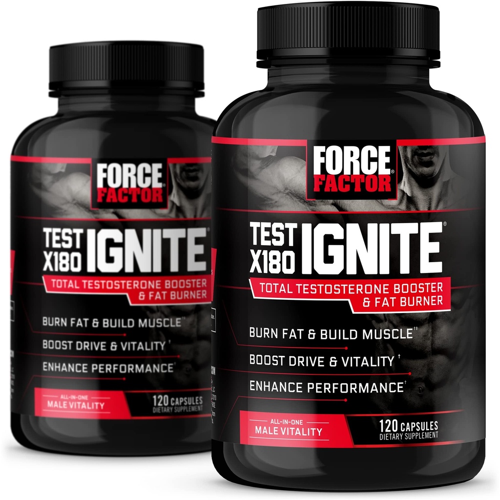 FORCE FAKTOR Test X180 Ignite 120ct 2-Pack, 240 Cacah