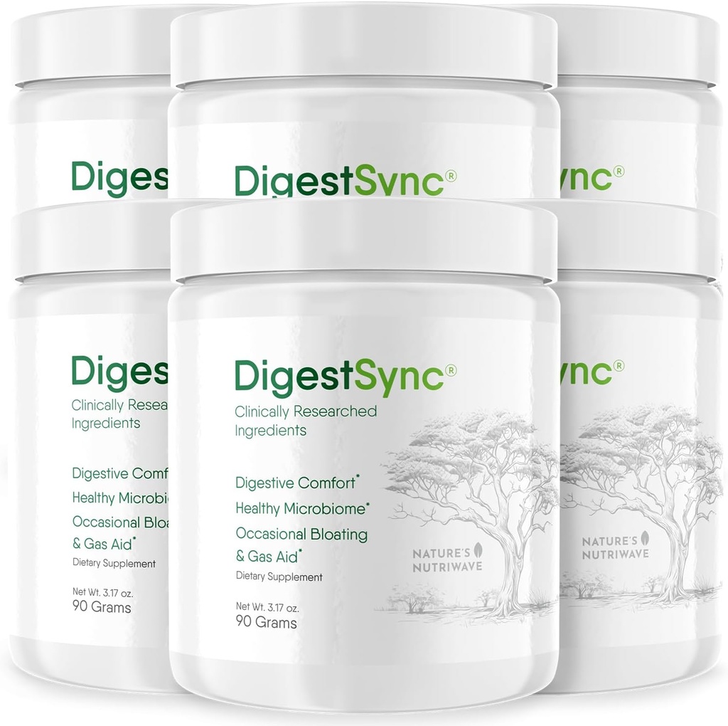 Digestsync Dipascalyption for Gut Health - Natural Powder for Digetical Relief for Women & Men, 100% Natural Green Powder - 6 Month Suppply