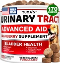 Pengobatan Anjing UTI - 170 Treats - Cranberry Tambahan untuk Anjing - Kontrol kandung kemih - Pengaruh Traktur UTI - Obat Multivitamin - Vitamin dan Suplemen - Dibuat di Amerika Serikat