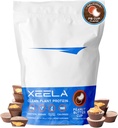 XEELA Plant Based Vegan Protein Powder - Diuji secara mandiri - 25g High Protein, Pea Protein for Men & Women - Vitamin & Minamins, Non GMO, Dairy & Gluten Free, LowCarb & LowFat (Peanut Butter Cup)