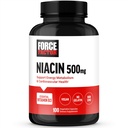 FORCE FASITOR Niacin Vitamin B3 untuk Mendukung Kesehatan Sel dan Kesehatan Kardiovaskular, Suplemen Kesehatan Niasin 500mg, Vegan, Tidak Gelatin, Non-GMO, 100 Katup Vegetable