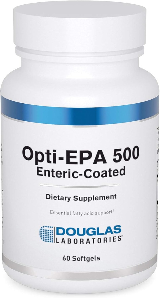 Laboratorium Douglas Optikulatif 500 EPA 124; Hiburan - Dilapisi untuk Dukung Otak, Mata, Pregnancy dan Kesehatan Kardiovaskular 124; 60 Softgels