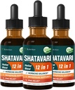 Shatavari Hormone Harmony Drops for Menopause Relief & PMS Dukung, 12- in- 1 Herbal Blend dengan Wild Yam & Vitex Berry, 6oz