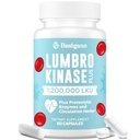 Suplemen Lumbrokinase, 1,2 Juta LKU - 120mg Capsules, VeniNattokinase Alternatif dengan Protolytic Enzymes dan Herbal Blend