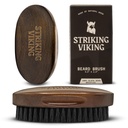 Menyerang Viking Beard Brush untuk Pria - 4.3 - Inch Beech Wood Handle, Brown - Boar Bristle Brush, Travel Ukuran Detangler & Static Reducer