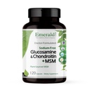 Emerald Labs Glucosamine & Chondroitin dengan MSM - Bone Health Supplement - Gluten- Free - 120 Capsules (30- Day Supply)