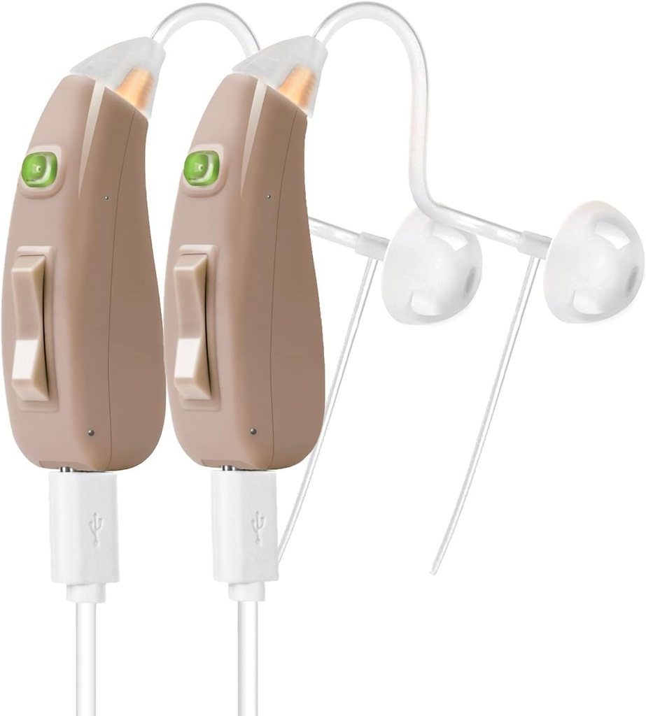 Banglijian Hearing Aid Ziv- 201A Rechargable Digital Noise Cancelling Small Size (Pair)