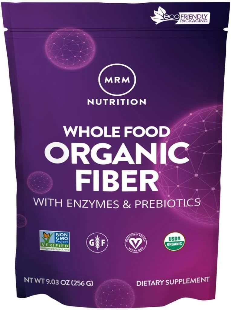 MRM Nutrition Whole Food Organic Fiber 124. dengan Enzymes + Prestiles 124; tidak dapat diselesaikan dengan serat Soluble 124; Kesehatan Digetical + Regularitas 124g Fiber per Serving 124; 32 Serving