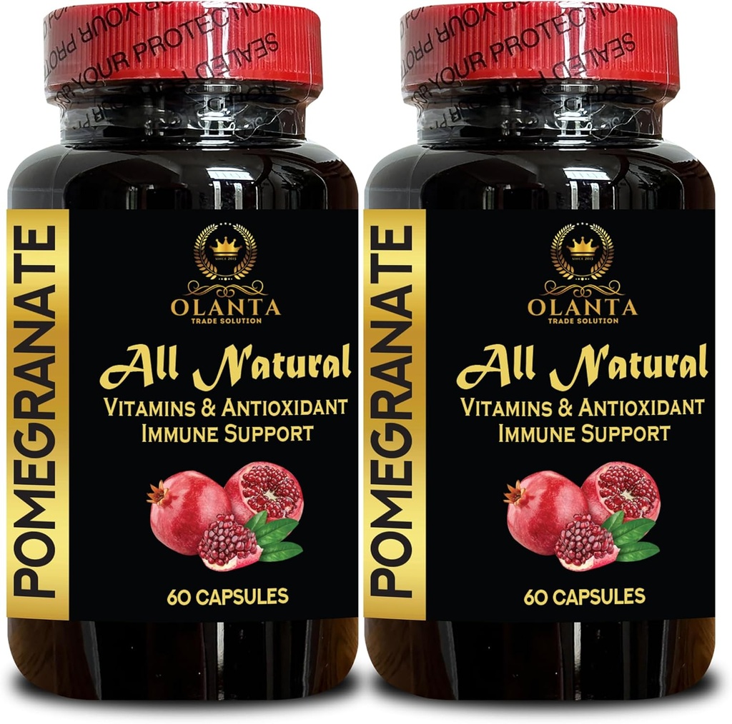 Paxeate Extract - AntioksidanHealthy Aging Program, immune & Gabungan Dukungan, Ellagic Acid Suplement, Pomeate Polyphenols, High- Potency Paxency - 2 Botol 120 Capsules