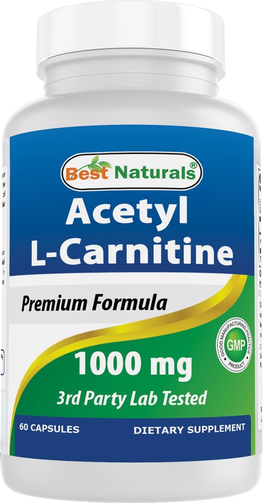 Terbaik Acetyl L- Carnitine 1000mg Capsule, 60 Count