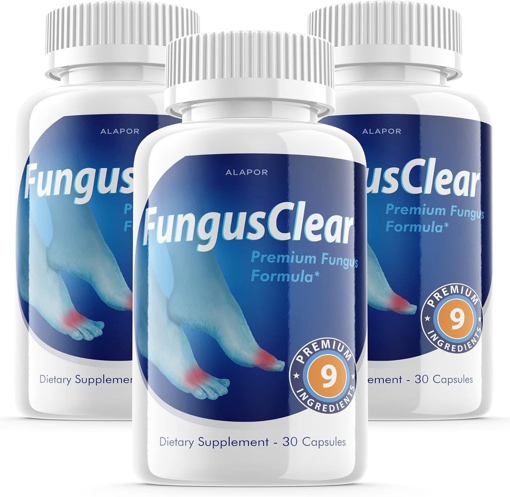 (3 Paket) Fungus Clear - Pil Probiotik, Advance Formula Fungusclear Capsules, Max, selama 90 Hari Supply.