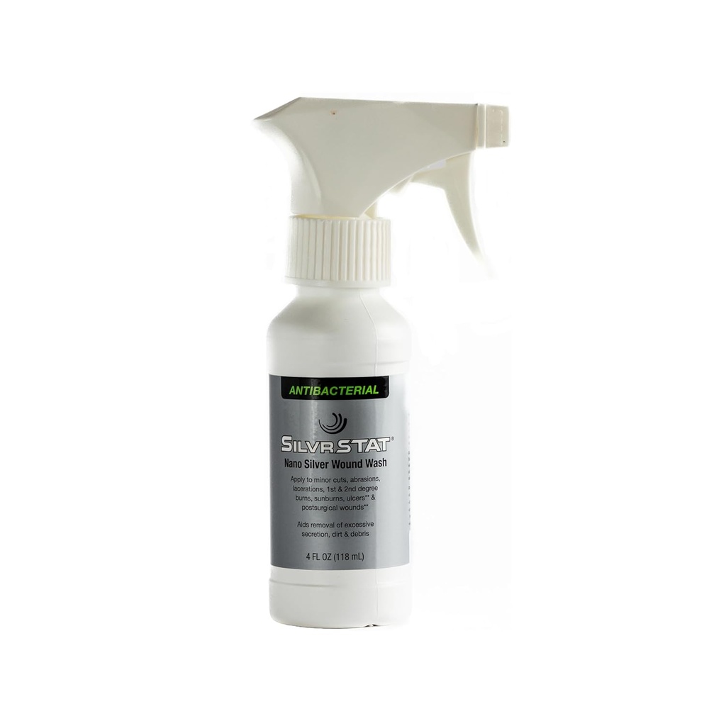 Silvrstat Nano Silver Wound Sprayer 124; Debride & Fine Mist Spray 124; 4 fl oz