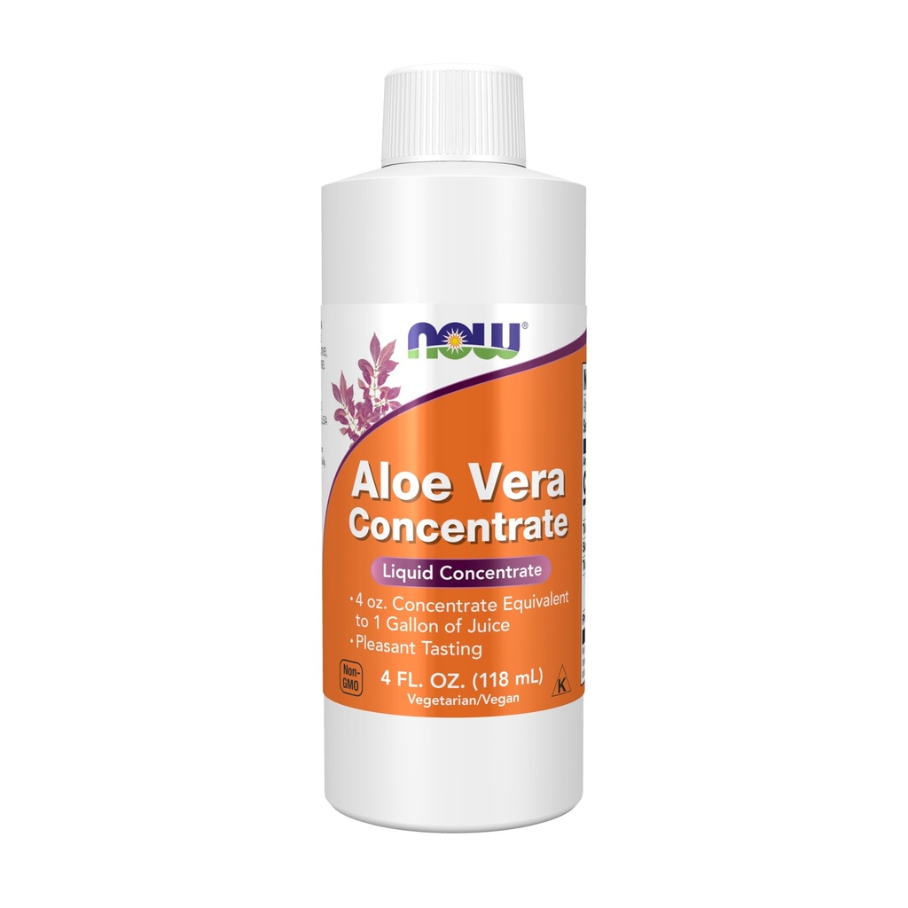 Sekarang Suplemen Makanan, Aloe Vera Konsentrasi (40: 1 Konsentrasi Berisi Polysaccharides Aktif), 4-Ounce